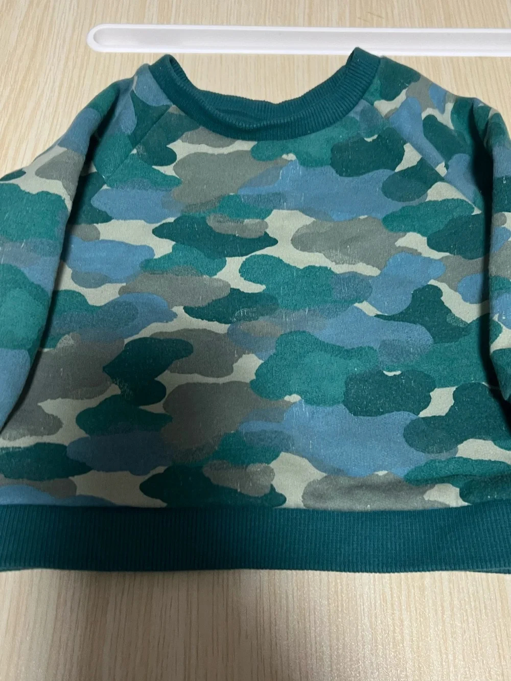 Cat & Jack Camo Fleece Sweatshirt Jogger Set 12M Green Baby Outfit